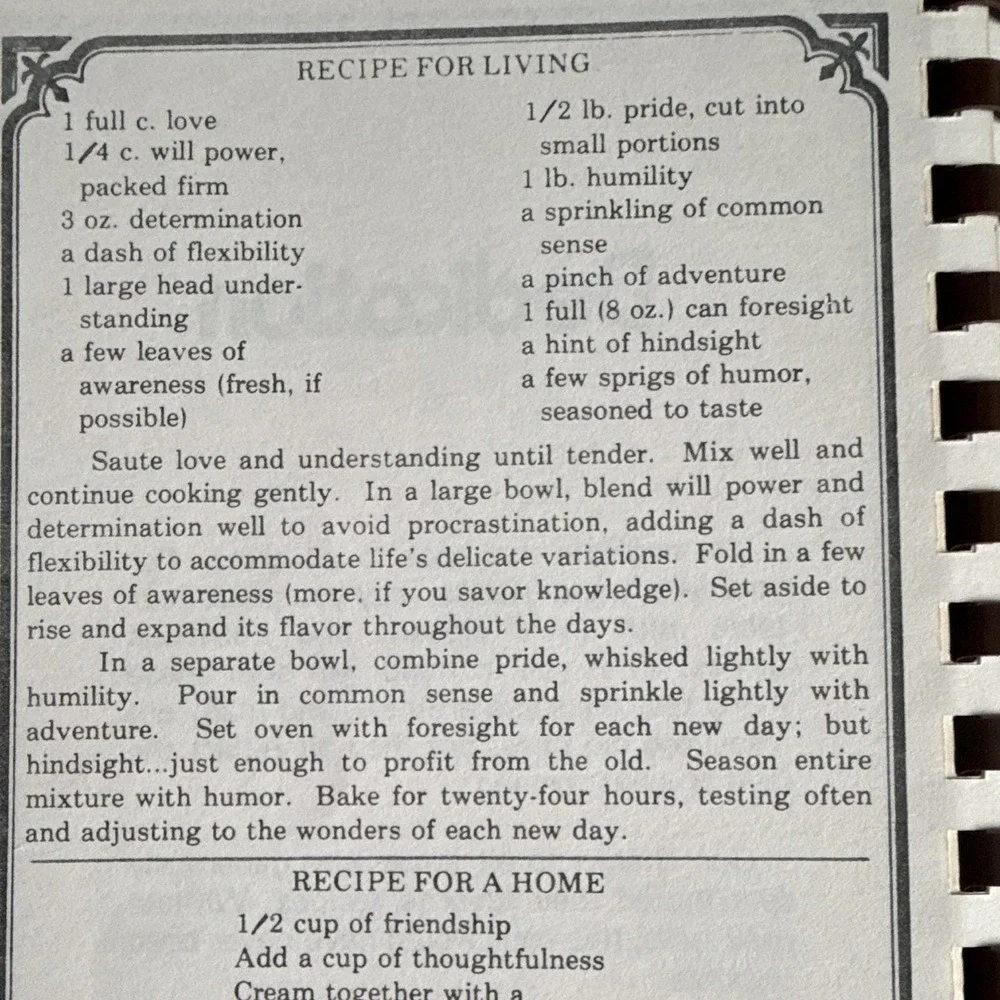 Vintage 1977 Butter n Love Recipes Cookbook Apostolic Church Duncan Oklahoma